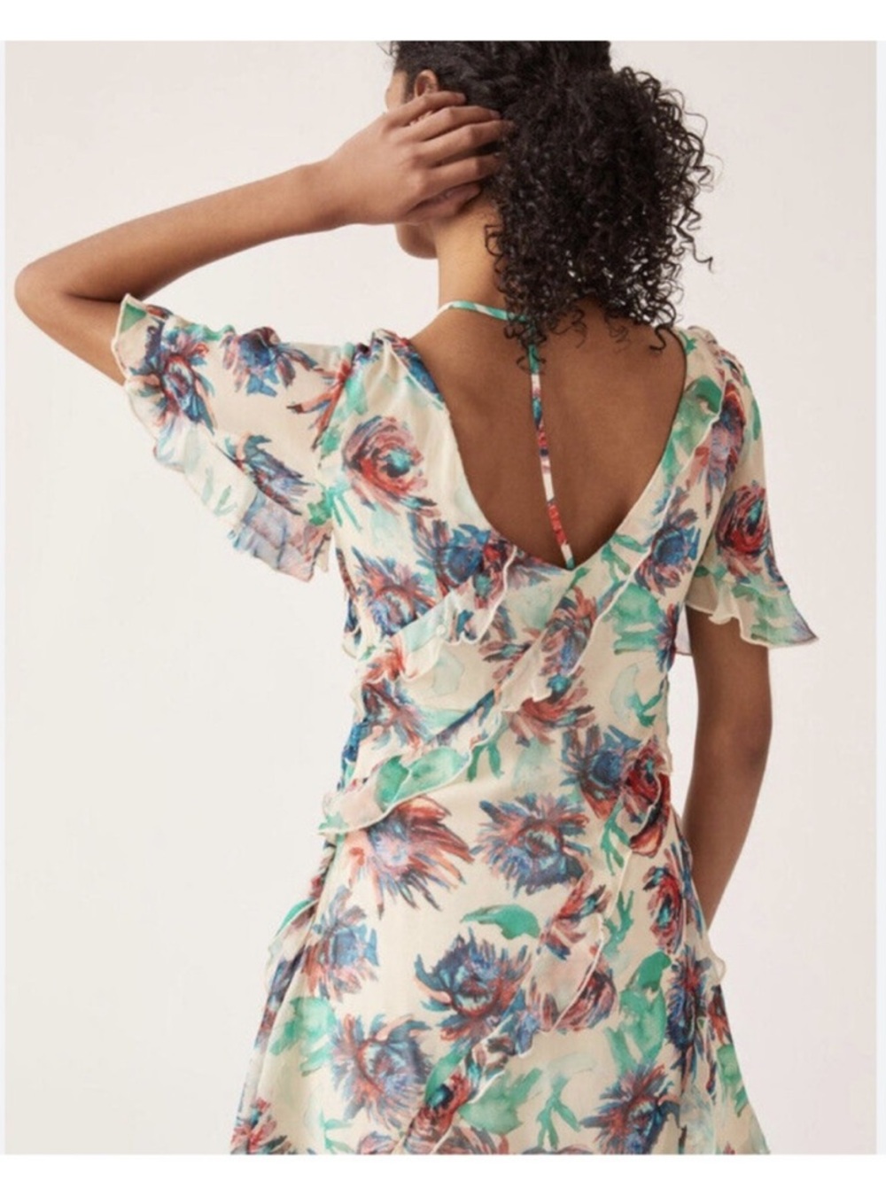 Anthropologie Floral Effortless Mini Dress - Picture 2 of 6